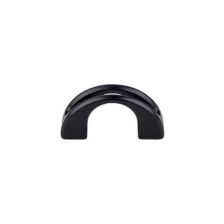 Top Knobs [TK617BLK] Die Cast Zinc Cabinet Finger Pull - Tango Series - Flat Black Finish - 1 1/4" C/C - 2" L