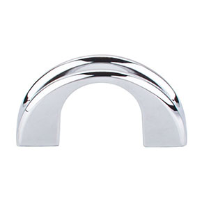 Top Knobs [TK617PC] Die Cast Zinc Cabinet Finger Pull - Tango Series - Polished Chrome Finish - 1 1/4" C/C - 2" L