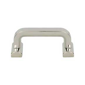 Top Knobs [TK3161PN] Die Cast Zinc Cabinet Finger Pull - Harrison Series - Polished Nickel Finish - 2 1/2" C/C - 3 1/16" L