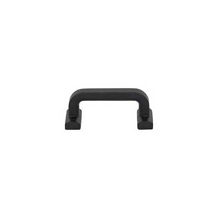 Top Knobs [TK3161BLK] Die Cast Zinc Cabinet Finger Pull - Harrison Series - Flat Black Finish - 2 1/2&quot; C/C - 3 1/16&quot; L