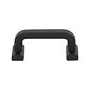 Top Knobs [TK3161BLK] Die Cast Zinc Cabinet Finger Pull - Harrison Series - Flat Black Finish - 2 1/2" C/C - 3 1/16" L