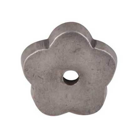 Top Knobs [M1425] Solid Bronze Cabinet Knob Backplate - Aspen Series - Silicon Bronze Light Finish - 1" Dia.