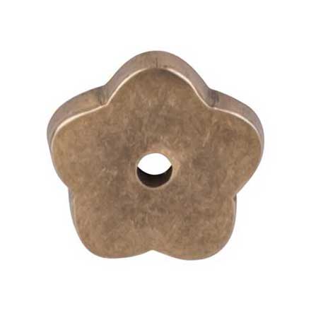 Top Knobs [M1426] Solid Bronze Cabinet Knob Backplate - Aspen Series - Light Bronze Finish - 1&quot; Dia.