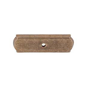 Top Knobs [M1431] Solid Bronze Cabinet Knob Backplate - Aspen Series - Light Bronze Finish - 2 1/2" L