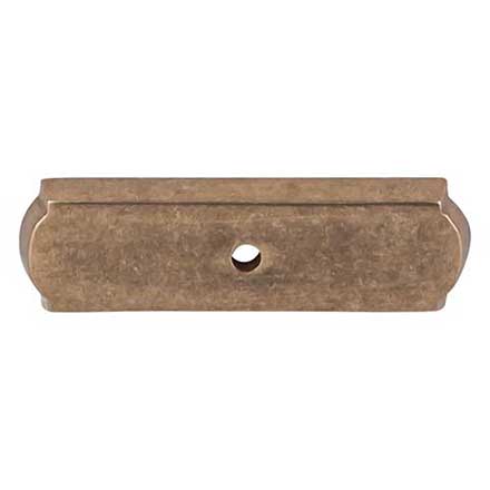 Top Knobs [M1431] Solid Bronze Cabinet Knob Backplate - Aspen Series - Light Bronze Finish - 2 1/2&quot; L