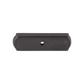 Top Knobs [M1432] Solid Bronze Cabinet Knob Backplate - Aspen Series - Medium Bronze Finish - 2 1/2" L