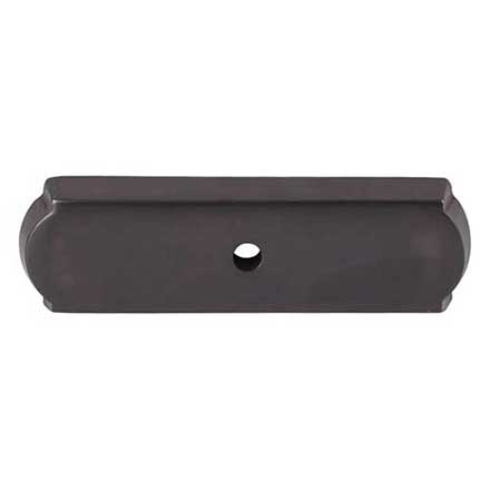 Top Knobs [M1432] Solid Bronze Cabinet Knob Backplate - Aspen Series - Medium Bronze Finish - 2 1/2" L