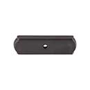 Top Knobs [M1432] Solid Bronze Cabinet Knob Backplate - Aspen Series - Medium Bronze Finish - 2 1/2" L