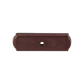 Top Knobs [M1433] Solid Bronze Cabinet Knob Backplate - Aspen Series - Mahogany Bronze Finish - 2 1/2" L