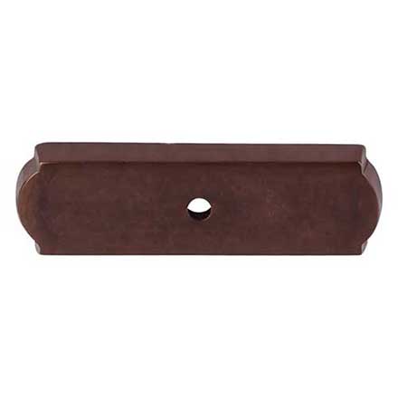 Top Knobs [M1433] Solid Bronze Cabinet Knob Backplate - Aspen Series - Mahogany Bronze Finish - 2 1/2&quot; L