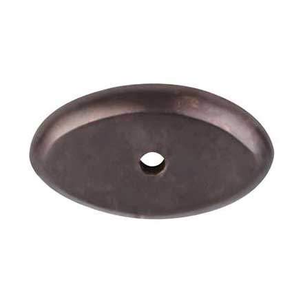 Top Knobs [M1437] Solid Bronze Cabinet Knob Backplate - Aspen Series - Medium Bronze Finish - 1 1/2" L