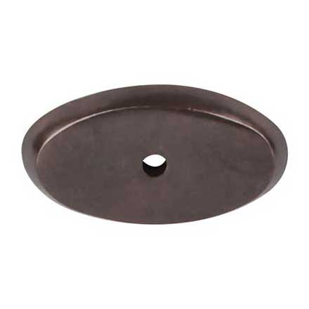 Top Knobs [M1442] Solid Bronze Cabinet Knob Backplate - Aspen Series - Medium Bronze Finish - 1 3/4&quot; L