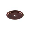 Top Knobs [M1443] Solid Bronze Cabinet Knob Backplate - Aspen Series - Mahogany Bronze Finish - 1 3/4" L