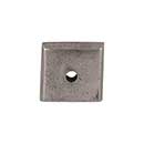 Top Knobs [M1445] Solid Bronze Cabinet Knob Backplate - Aspen Series - Silicon Bronze Light Finish - 7/8" Sq.