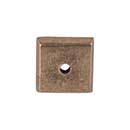 Top Knobs [M1446] Solid Bronze Cabinet Knob Backplate - Aspen Series - Light Bronze Finish - 7/8&quot; Sq.