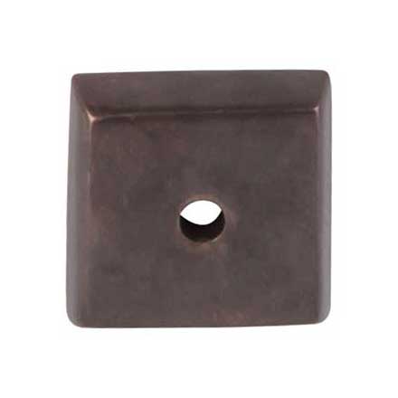 Top Knobs [M1447] Solid Bronze Cabinet Knob Backplate - Aspen Series - Medium Bronze Finish - 7/8&quot; Sq.