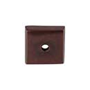 Top Knobs [M1448] Solid Bronze Cabinet Knob Backplate - Aspen Series - Mahogany Bronze Finish - 7/8&quot; Sq.