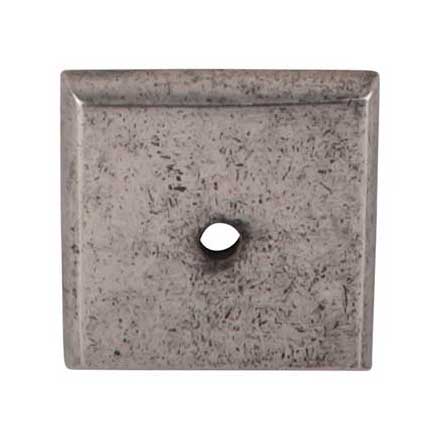 Top Knobs [M1450] Solid Bronze Cabinet Knob Backplate - Aspen Series - Silicon Bronze Light Finish - 1 1/4&quot; Sq.