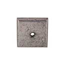 Top Knobs [M1450] Solid Bronze Cabinet Knob Backplate - Aspen Series - Silicon Bronze Light Finish - 1 1/4" Sq.