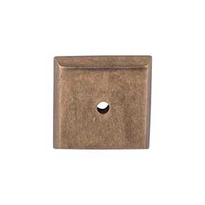 Top Knobs [M1451] Solid Bronze Cabinet Knob Backplate - Aspen Series - Light Bronze Finish - 1 1/4" Sq.
