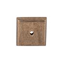 Top Knobs [M1451] Solid Bronze Cabinet Knob Backplate - Aspen Series - Light Bronze Finish - 1 1/4" Sq.