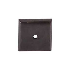 Top Knobs [M1452] Solid Bronze Cabinet Knob Backplate - Aspen Series - Medium Bronze Finish - 1 1/4" Sq.