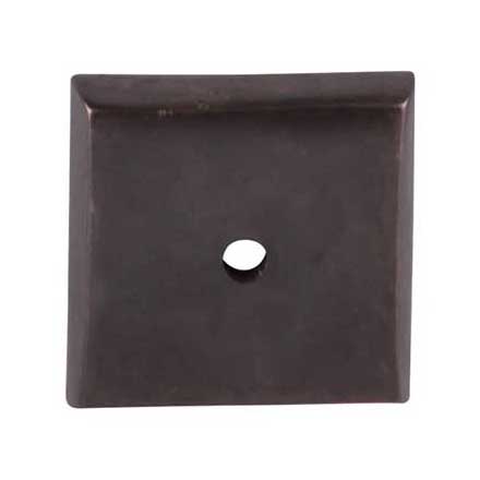 Top Knobs [M1452] Solid Bronze Cabinet Knob Backplate - Aspen Series - Medium Bronze Finish - 1 1/4&quot; Sq.