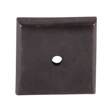 Top Knobs [M1452] Solid Bronze Cabinet Knob Backplate - Aspen Series - Medium Bronze Finish - 1 1/4" Sq.
