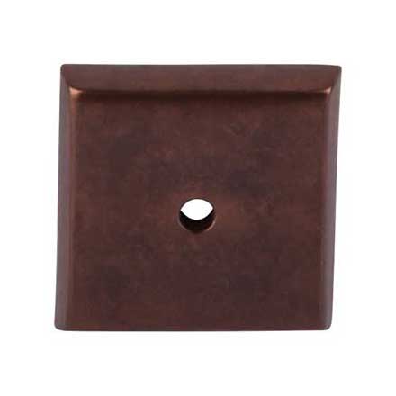 Top Knobs [M1453] Solid Bronze Cabinet Knob Backplate - Aspen Series - Mahogany Bronze Finish - 1 1/4&quot; Sq.