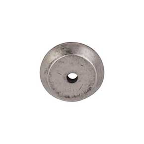 Top Knobs [M1455] Solid Bronze Cabinet Knob Backplate - Aspen Series - Silicon Bronze Light Finish - 7/8" Dia.