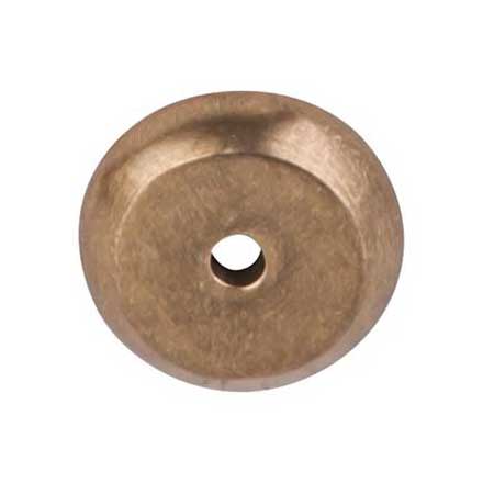 Top Knobs [M1456] Solid Bronze Cabinet Knob Backplate - Aspen Series - Light Bronze Finish - 7/8" Dia.