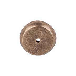 Top Knobs [M1461] Solid Bronze Cabinet Knob Backplate - Aspen Series - Light Bronze Finish -1 1/4" Dia.