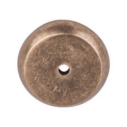 Top Knobs [M1461] Solid Bronze Cabinet Knob Backplate - Aspen Series - Light Bronze Finish -1 1/4&quot; Dia.