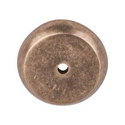 Top Knobs [M1461] Solid Bronze Cabinet Knob Backplate - Aspen Series - Light Bronze Finish -1 1/4" Dia.
