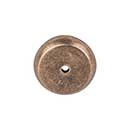 Top Knobs [M1461] Solid Bronze Cabinet Knob Backplate - Aspen Series - Light Bronze Finish -1 1/4" Dia.