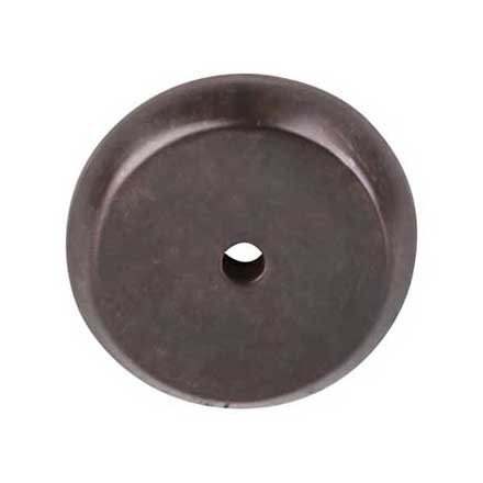 Top Knobs [M1462] Solid Bronze Cabinet Knob Backplate - Aspen Series - Medium Bronze Finish -1 1/4" Dia.