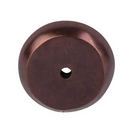 Top Knobs [M1463] Solid Bronze Cabinet Knob Backplate - Aspen Series - Mahogany Bronze Finish -1 1/4" Dia.