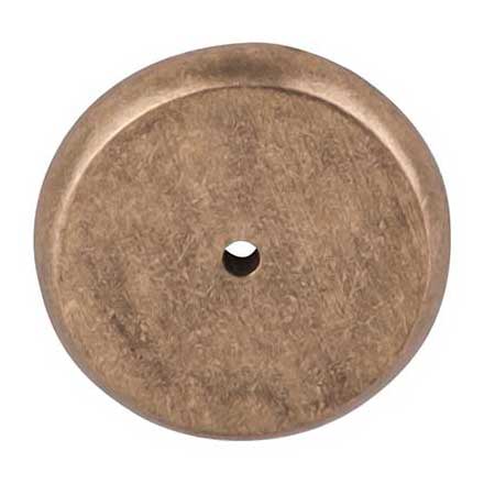 Top Knobs [M1466] Solid Bronze Cabinet Knob Backplate - Aspen Series - Light Bronze Finish -1 3/4" Dia.
