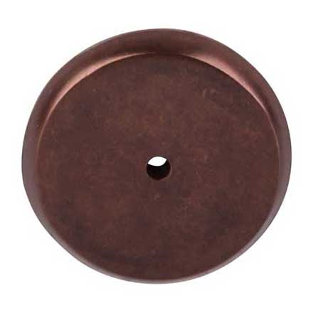 Top Knobs [M1468] Solid Bronze Cabinet Knob Backplate - Aspen Series - Mahogany Bronze Finish -1 3/4" Dia.