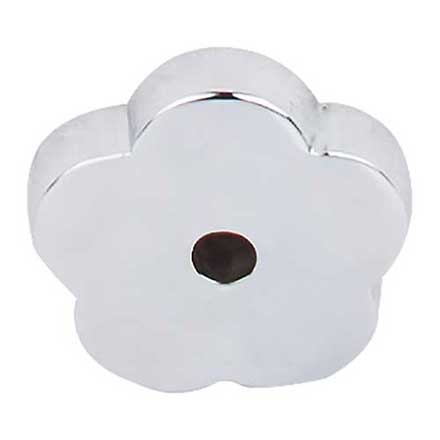 Top Knobs [M2006] Solid Bronze Cabinet Knob Backplate - Aspen II Series - Polished Chrome Finish - 1" Dia.