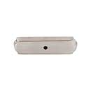 Top Knobs [M2008] Solid Bronze Cabinet Knob Backplate - Aspen II Series - Brushed Satin Nickel Finish - 2 1/2" L