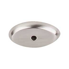 Top Knobs [M2011] Solid Bronze Cabinet Knob Backplate - Aspen Series - Brushed Satin Nickel Finish - 1 1/2" L