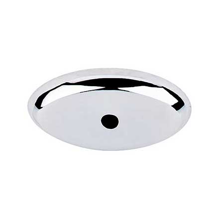 Top Knobs [M2012] Solid Bronze Cabinet Knob Backplate - Aspen II Series - Polished Chrome Finish - 1 1/2&quot; L