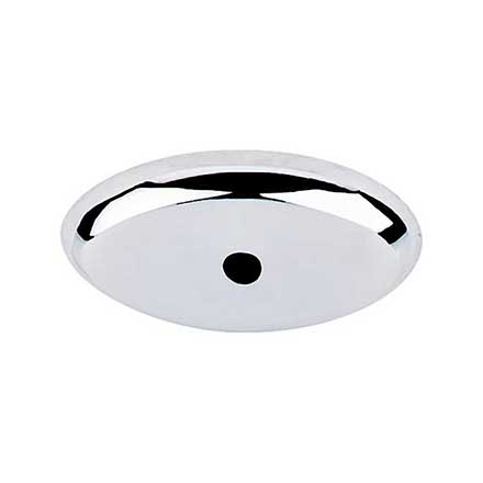 Top Knobs [M2012] Solid Bronze Cabinet Knob Backplate - Aspen II Series - Polished Chrome Finish - 1 1/2" L