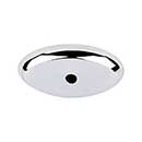 Top Knobs [M2012] Solid Bronze Cabinet Knob Backplate - Aspen II Series - Polished Chrome Finish - 1 1/2&quot; L