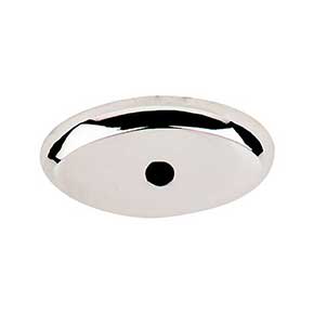 Top Knobs [M2013] Solid Bronze Cabinet Knob Backplate - Aspen Series - Polished Nickel Finish - 1 1/2" L