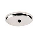 Top Knobs [M2013] Solid Bronze Cabinet Knob Backplate - Aspen II Series - Polished Nickel Finish - 1 1/2&quot; L