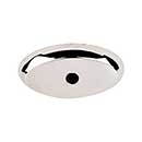 Top Knobs [M2013] Solid Bronze Cabinet Knob Backplate - Aspen II Series - Polished Nickel Finish - 1 1/2" L