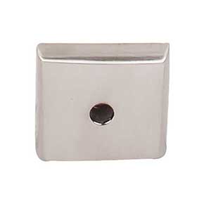 Top Knobs [M2017] Solid Bronze Cabinet Knob Backplate - Aspen Series - Brushed Satin Nickel Finish - 7/8" Sq.