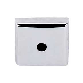 Top Knobs [M2018] Solid Bronze Cabinet Knob Backplate - Aspen Series - Polished Chrome Finish - 7/8" Sq.